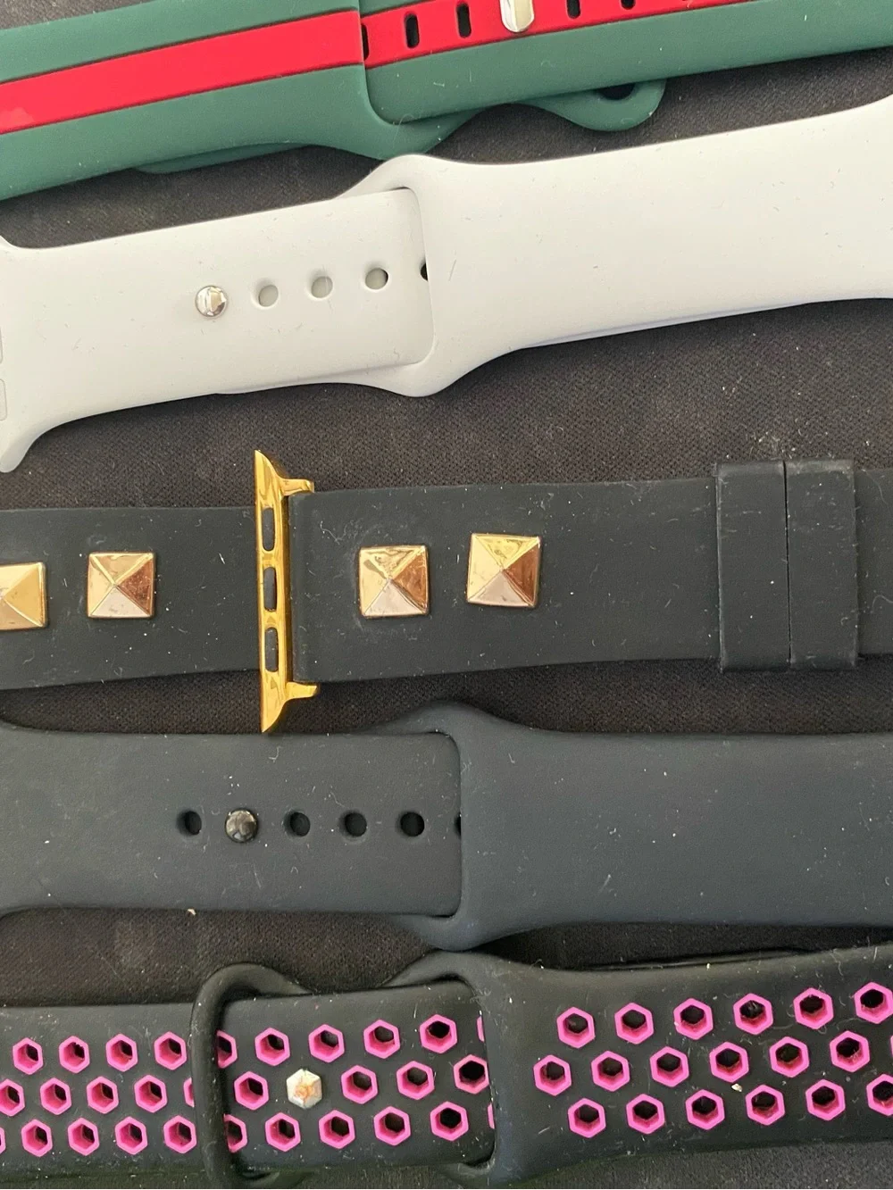Silicone and Leather Replacement Watch Bands - Assorted Colors